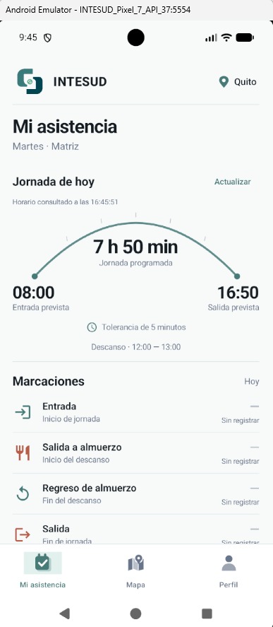Funciones de Control de Asistencia INTESUD