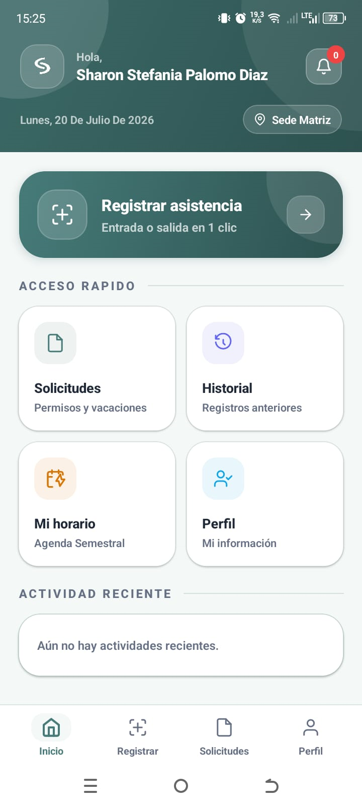 Captura 2 Control de Asistencia INTESUD