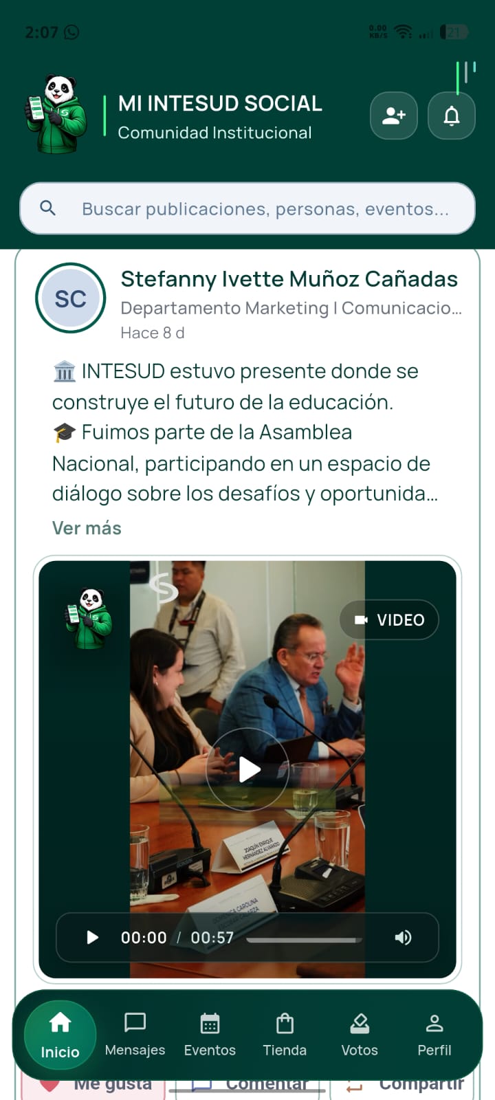 Captura 3 de Mi INTESUD Social